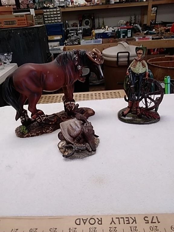 Group of Western figurines