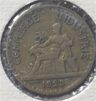 1923 French coin