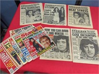 Lot of 1970s and 1990s tabloids Elvis O.J