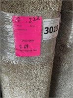 12' x 22'5" Plush Carpet Roll x 269 Sq. Ft.