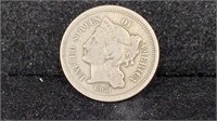 1868 Three Cents Nickel