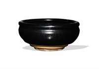 Chinese Black Glazed Cizhou Bowl, Yuan