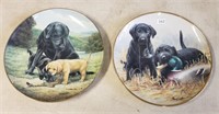 Two Cute Dog Collector's Plates