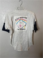Vintage Busy Woman in Hawaii Jersey Shirt
