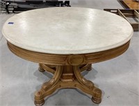 Wood/stone accent table-heavy-38 x 27.5 x 27
Top