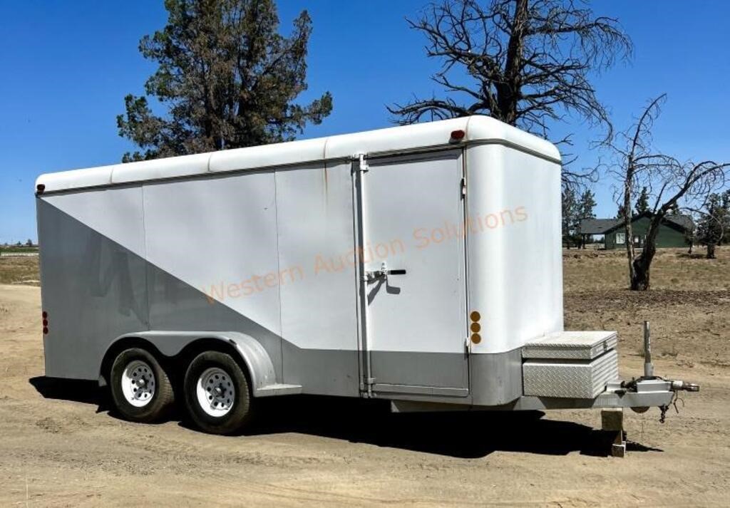 Dual Axle Cargo Trailer 6ft x 16ft x 7ft