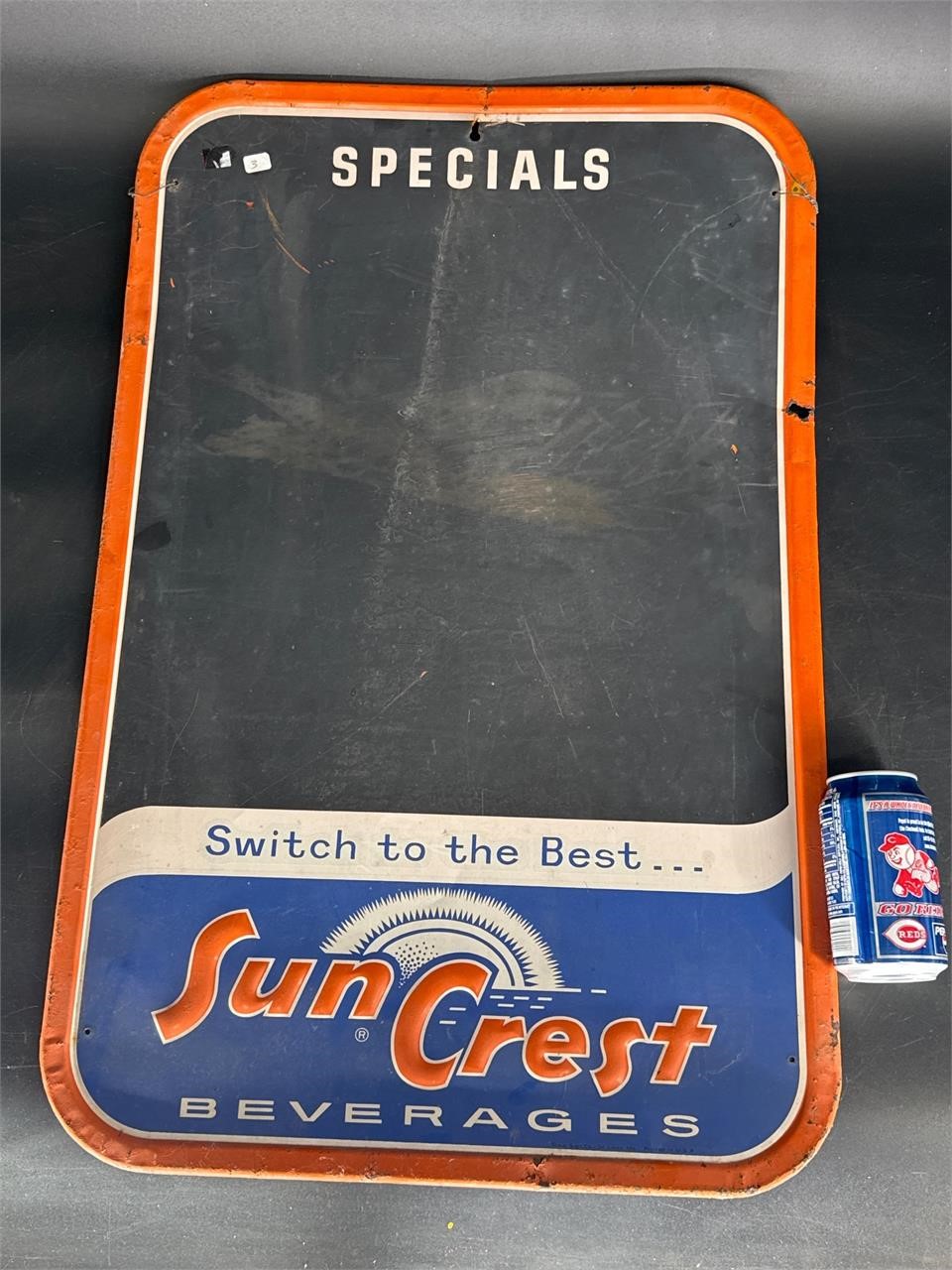 SUN CREST BEVERAGES CHALKBOARD MENU SIGN