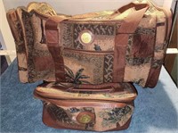the best luggage palm tree fabric 2 bag set