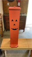 35” tall, pumpkin, made out of wood