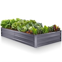 Galvanized Raised Garden Beds Outdoor // 6×3×1 ft