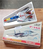 BATTERY-OPERATED F-14A JET FIGHTER "TOMCAT"