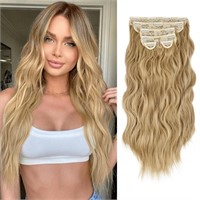 C765  MORICA 20" Ash Blonde Curly Hair Extension