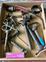 Box of hitchpins, and bolts