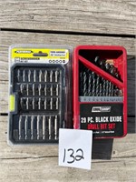 Box of drillbits and screwdriver bits