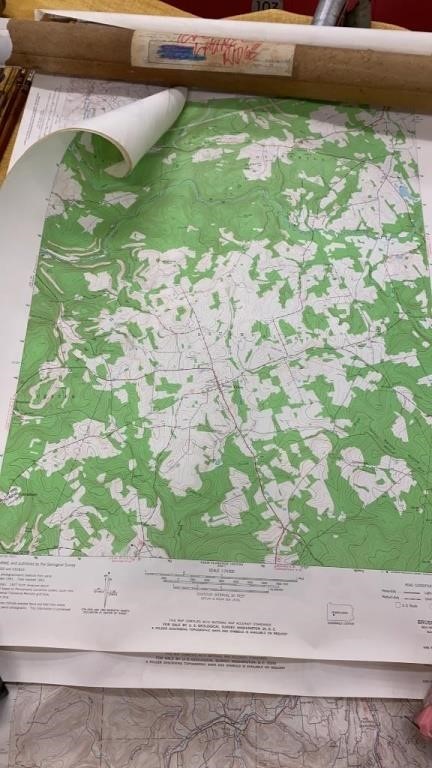 Laurel Ridge Topo maps in tube
