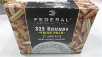 FEDERAL 325 RNDS 22 AMMO