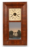 Antique Eight Day Clock By E.N. Welch