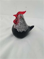 3.9 x 2.4 x 4 inch glass chicken decor