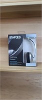 Staples wired headphones, new in package