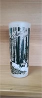 Vintage Hartwick Pines Michigan frosted tumbler