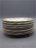 set of 12 "Mildred" small plates by Mount Clemens