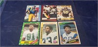 (6) Assorted NFL Football Cards