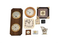Decorative Clock & Thermometer Lot