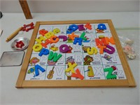 Child's Sesame Street Magnet Board with Letters