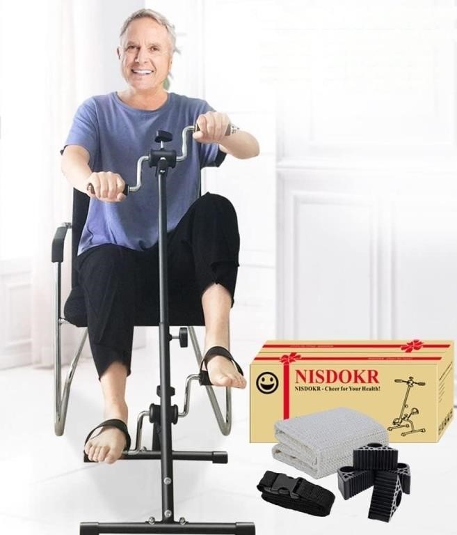 (N) Pedal Exerciser Bike Hand Arm Leg and Knee Ped