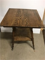 Claw foot table - 24 inches by 24 inches