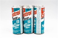 SIX CASTROL OUTBOARD MOTOR OIL 500 ML CANS