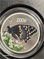 2006 Short tailed Swallowtail 50c sterling coin