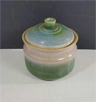 Vintage Mann Pottery Multicolored Glaze Stoneware