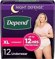 SEALED - Depend Night Defense Adult Incontinence U