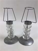 Metal & Glass Candle Stick Burners