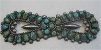 Zuni SS Turquoise Pin - tested