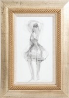 Joan Shapiro "Lady Dancer" Watercolor on Paper