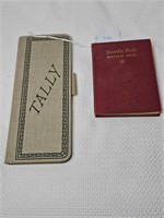 1930's Birthday Poem Book & Tally (ledger book)