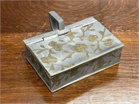1920's Chinese Pewter & Brass Box