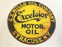 Excelsior Motor Oil Metal Sign