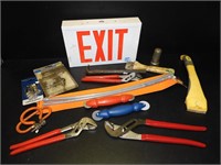 Tool Lot & EXIT Sign