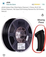 eSUN Carbon Fiber Filled Nylon Filament 1.75mm