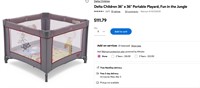 Delta Children 36" x 36" Portable Playard