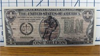 Black lives matter million Dollar Bank note