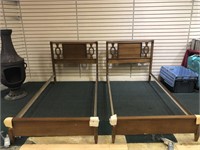 Pair Mid Century modern twin beds