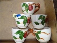 5ct Apple Blossom Fransicanware Coffee Cups