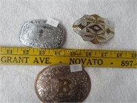 Three Belt Buckles