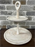 Farmhouse Style Two-Tier Serving Tray