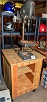 Dunlap drill press w/ table stand 38" t