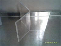Lot of 24 Six Sided Acrylic Table Tent 4" x 6"